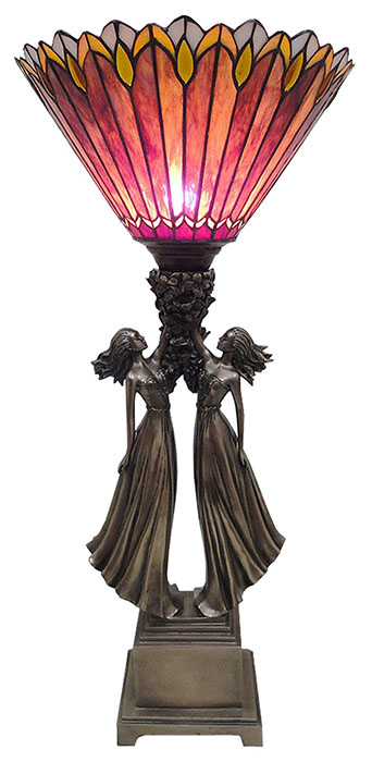 Sisters Tiffany Style Shade Lamp